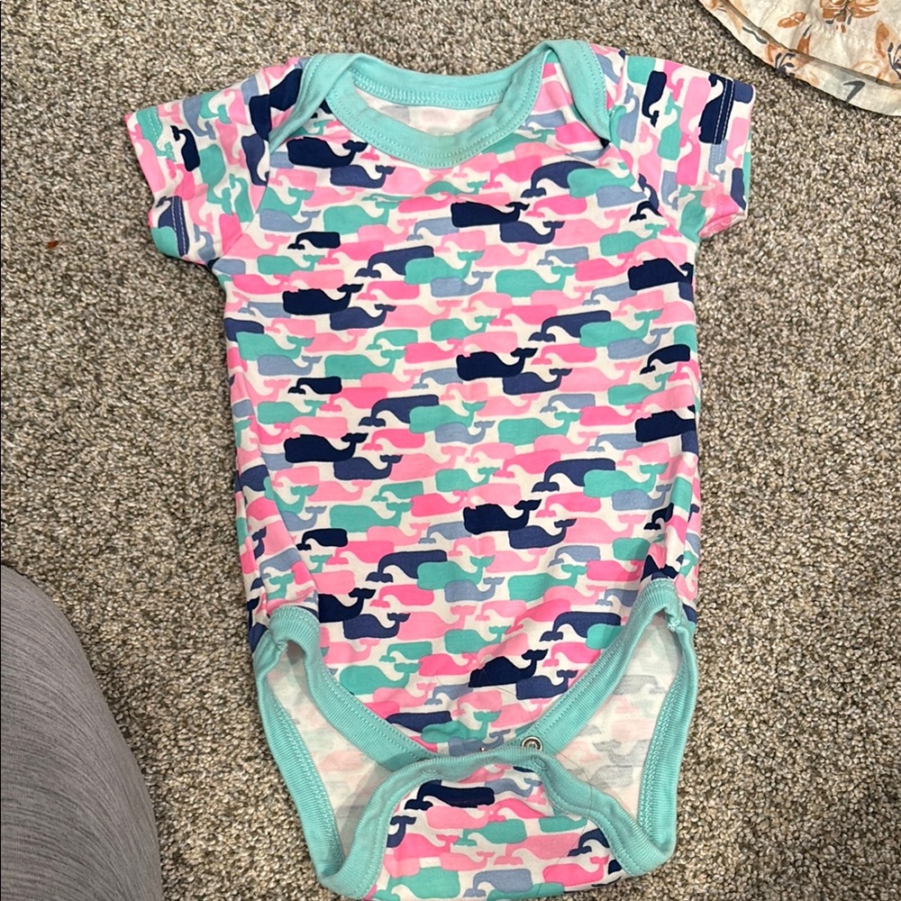 Whale Patterned Kids One Piece